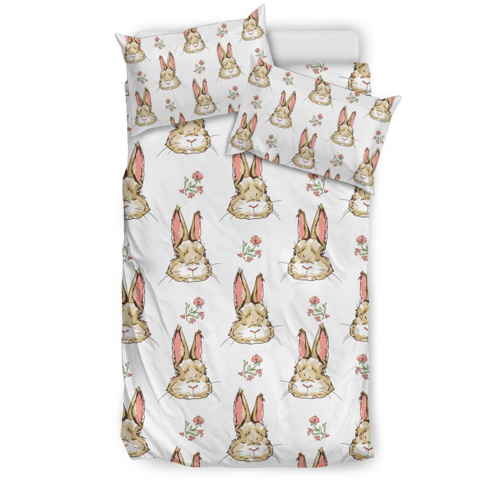 Rabbit Pattern Print Design RB09 Duvet Cover Bedding Set-JORJUNE.COM