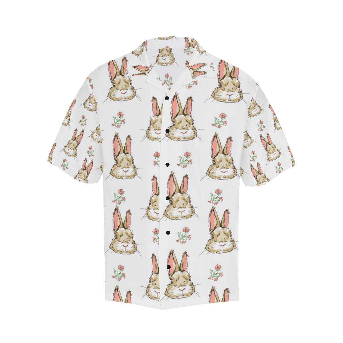 Rabbit Pattern Print Design RB09 Men Hawaiian Shirt-JorJune