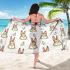 Rabbit Pattern Print Design RB09 Sarong Pareo Wrap-JORJUNE.COM