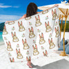 Rabbit Pattern Print Design RB09 Sarong Pareo Wrap-JORJUNE.COM