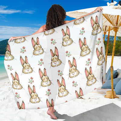 Rabbit Pattern Print Design RB09 Sarong Pareo Wrap-JORJUNE.COM