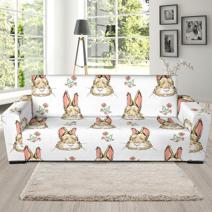 Rabbit Pattern Print Design RB09 Sofa Slipcover-JORJUNE.COM