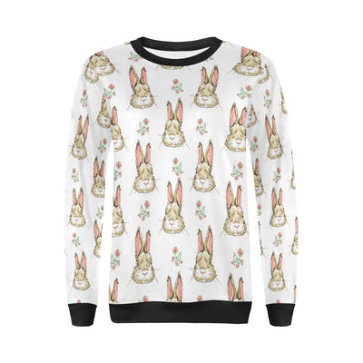 Rabbit Pattern Print Design RB09 Women Long Sleeve Sweatshirt-JorJune