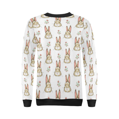 Rabbit Pattern Print Design RB09 Women Long Sleeve Sweatshirt-JorJune