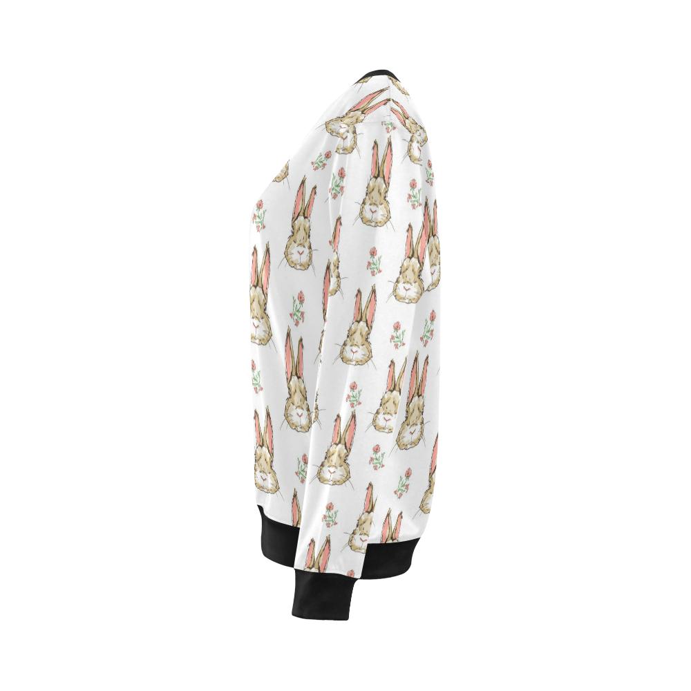 Rabbit Pattern Print Design RB09 Women Long Sleeve Sweatshirt-JorJune