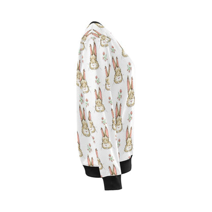 Rabbit Pattern Print Design RB09 Women Long Sleeve Sweatshirt-JorJune