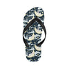 Rabbit Sleeping Pattern Print Design RB08 Flip Flops-JorJune