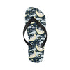 Rabbit Sleeping Pattern Print Design RB08 Flip Flops-JorJune