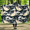 Rabbit Sleeping Pattern Print Design RB08 Hooded Blanket-JORJUNE.COM