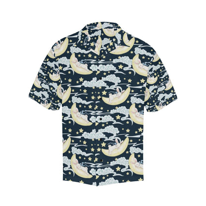 Rabbit Sleeping Pattern Print Design RB08 Men Hawaiian Shirt-JorJune
