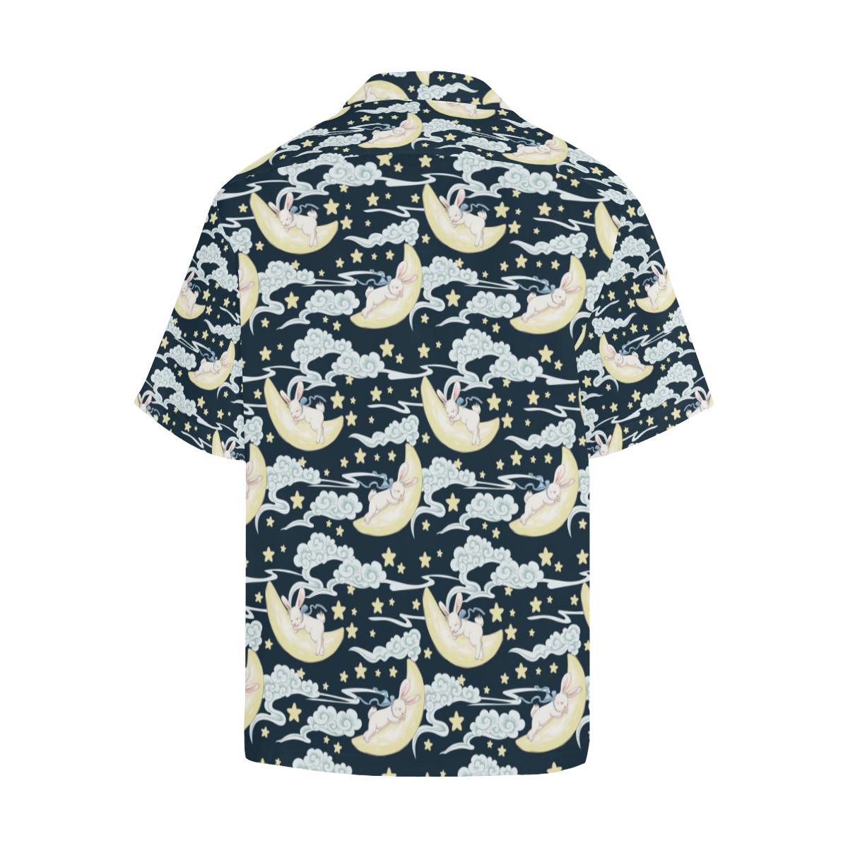 Rabbit Sleeping Pattern Print Design RB08 Men Hawaiian Shirt-JorJune
