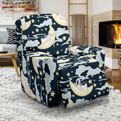 Rabbit Sleeping Pattern Print Design RB08 Recliner Slipcover-JORJUNE.COM