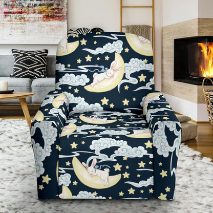 Rabbit Sleeping Pattern Print Design RB08 Recliner Slipcover-JORJUNE.COM