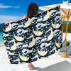 Rabbit Sleeping Pattern Print Design RB08 Sarong Pareo Wrap-JORJUNE.COM