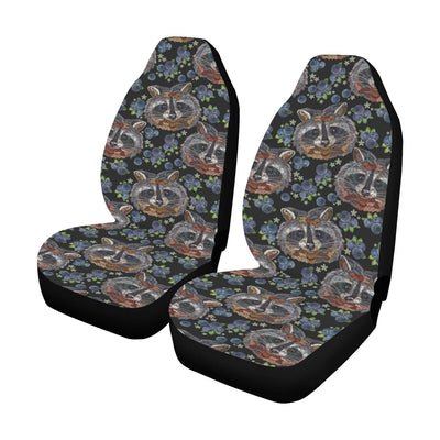 Raccoon Pattern Print Design A03 Car Seat Covers (Set of 2)-JORJUNE.COM