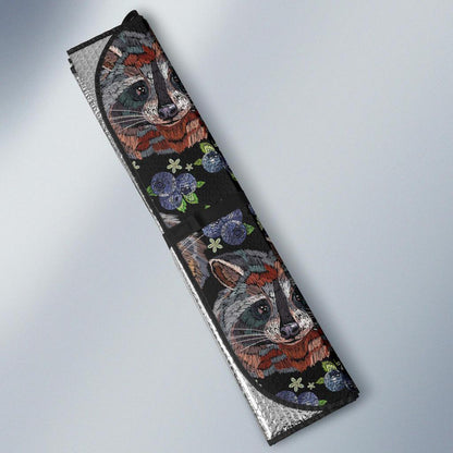 Raccoon Pattern Print Design A03 Car Sun Shades-JORJUNE.COM