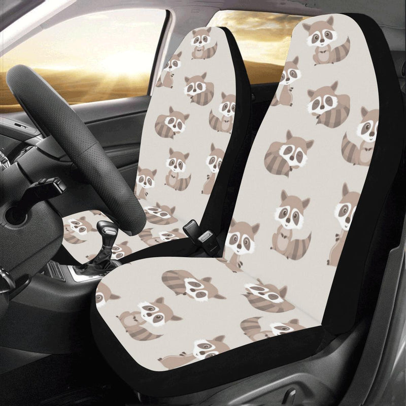 Raccoon Pattern Print Design A05 Car Seat Covers (Set of 2)-JORJUNE.COM