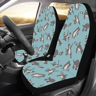 Raccoon Pattern Print Design A07 Car Seat Covers (Set of 2)-JORJUNE.COM