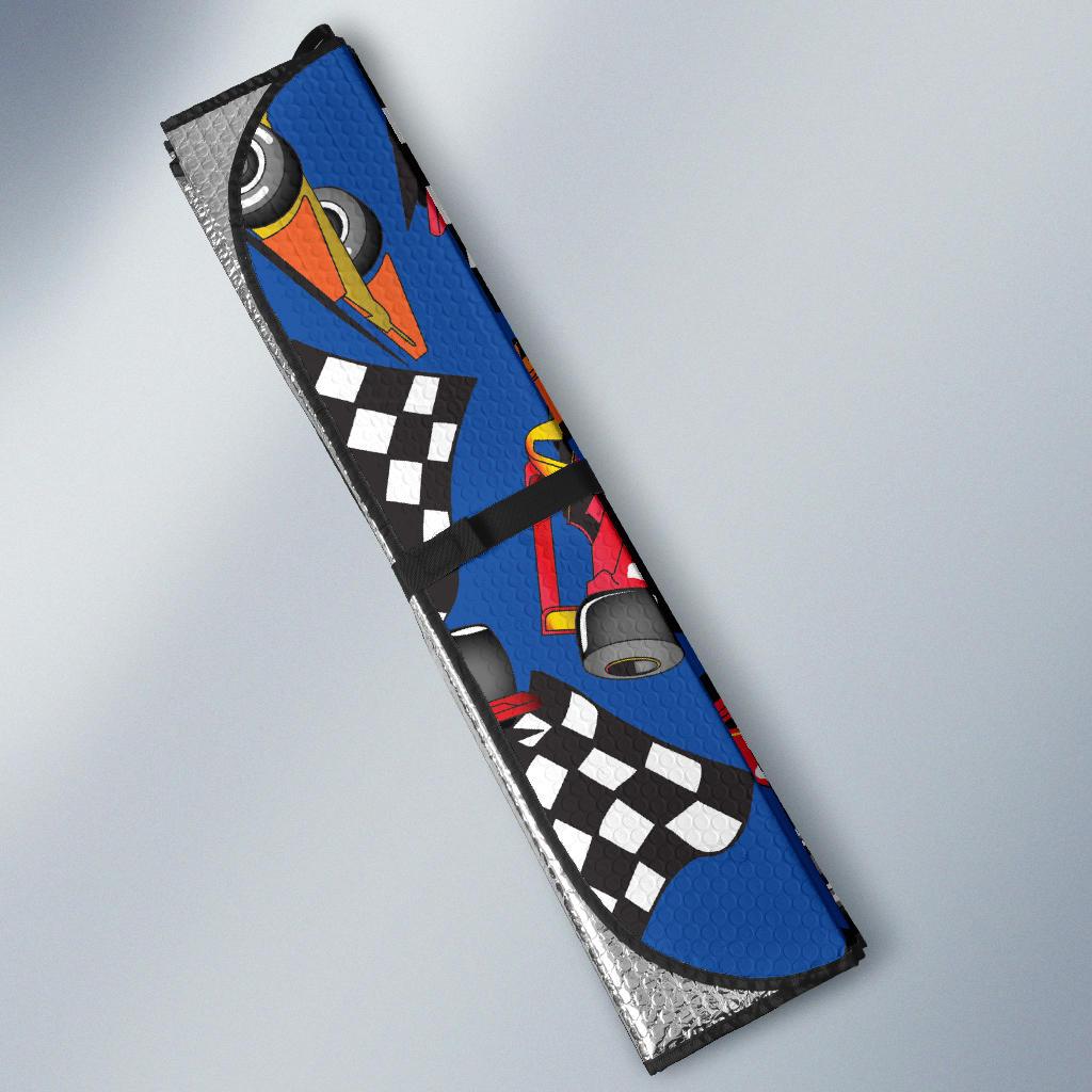 Racing Pattern Print Design A01 Car Sun Shades-JORJUNE.COM