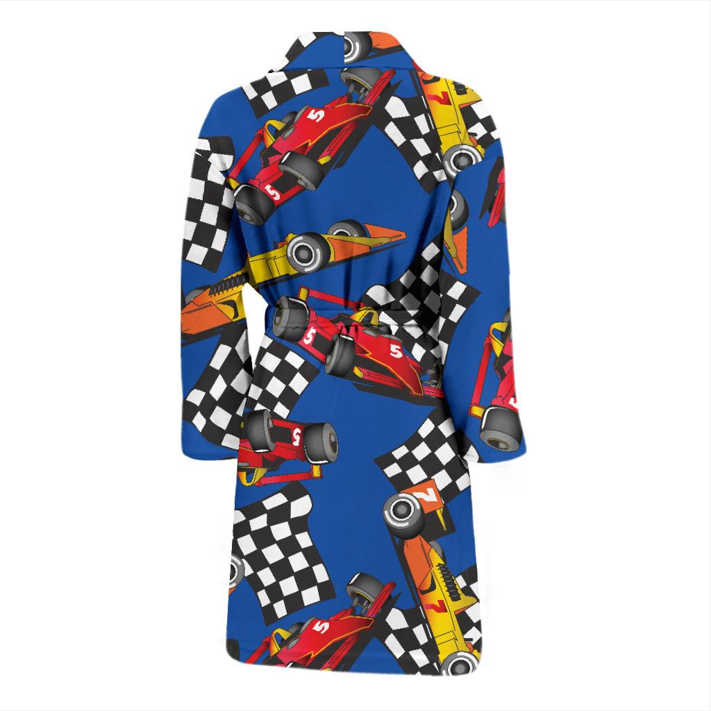Racing Pattern Print Design A01 Men Bathrobe-JORJUNE.COM