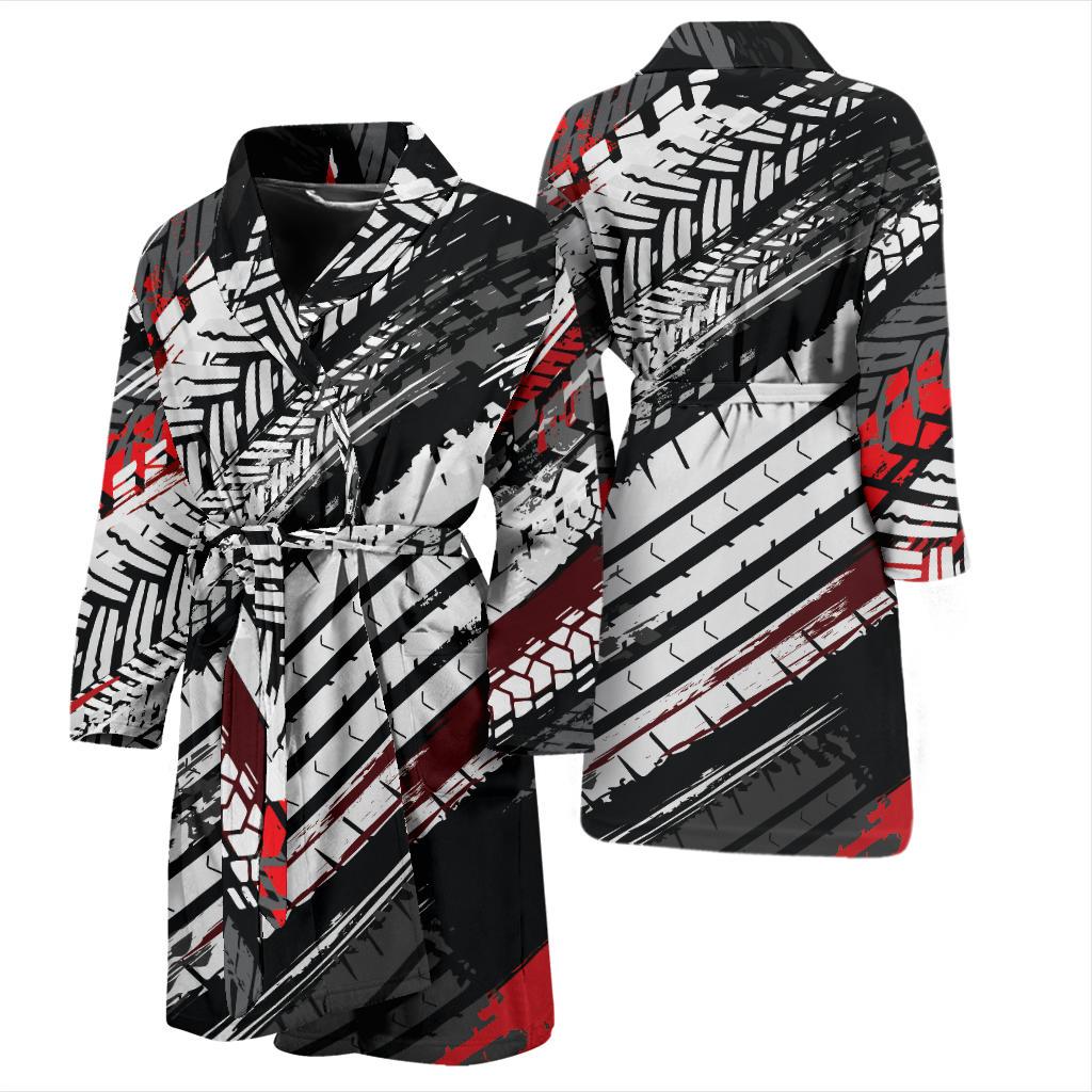 Racing Pattern Print Design A03 Men Bathrobe-JORJUNE.COM