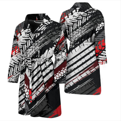 Racing Pattern Print Design A03 Men Bathrobe-JORJUNE.COM