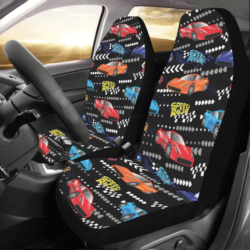 Racing Pattern Print Design A05 Car Seat Covers (Set of 2)-JORJUNE.COM