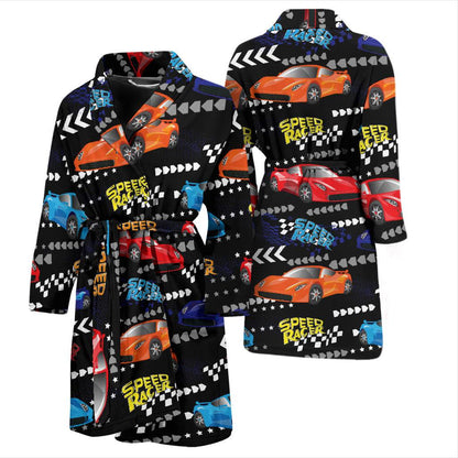 Racing Pattern Print Design A05 Men Bathrobe-JORJUNE.COM