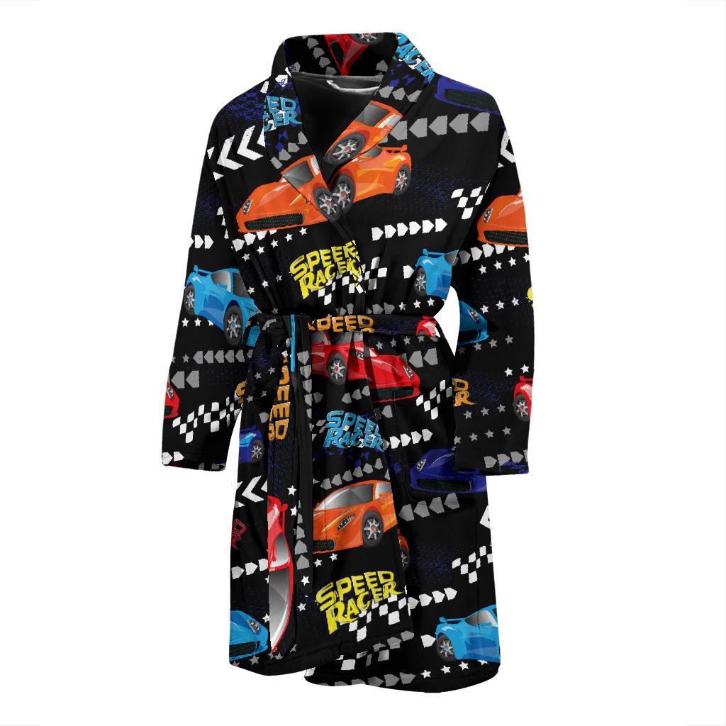 Racing Pattern Print Design A05 Men Bathrobe-JORJUNE.COM