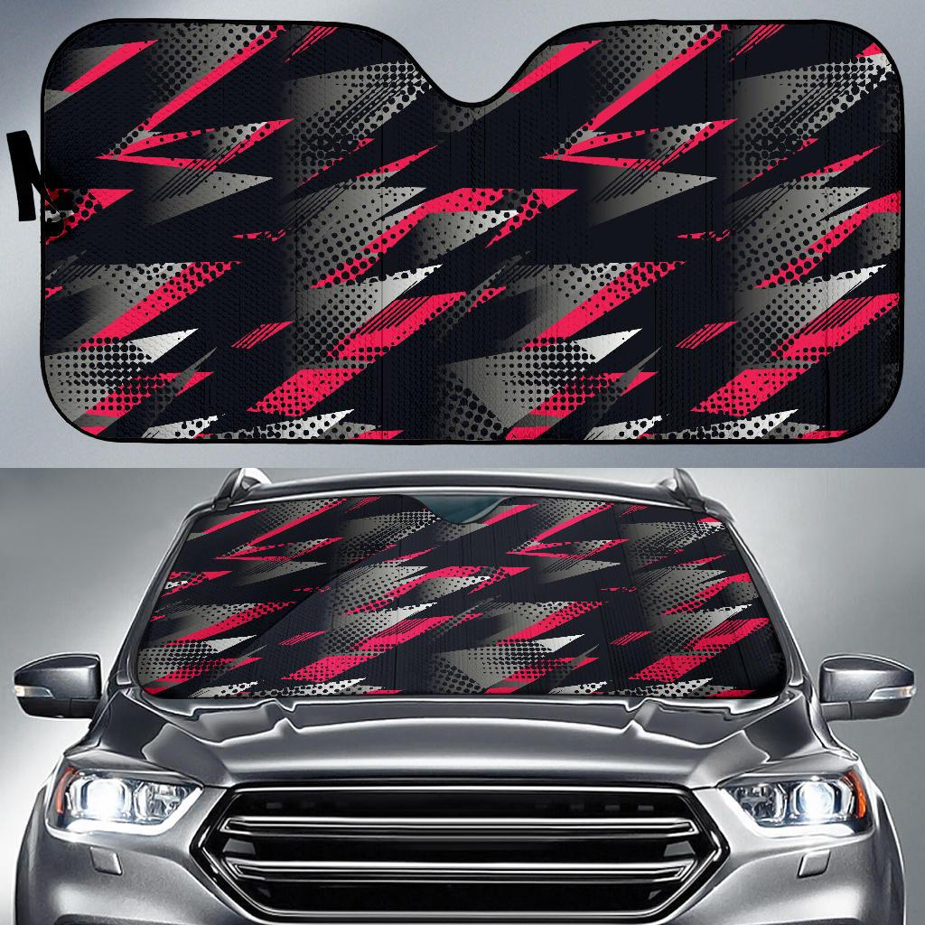 Racing Style Pattern Print Design A04 Car Sun Shades-JORJUNE.COM