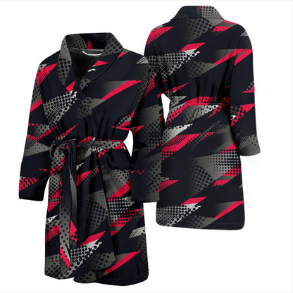 Racing Style Pattern Print Design A04 Men Bathrobe-JORJUNE.COM