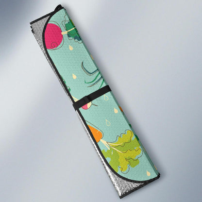 Radish Pattern Print Design A01 Car Sun Shades-JORJUNE.COM