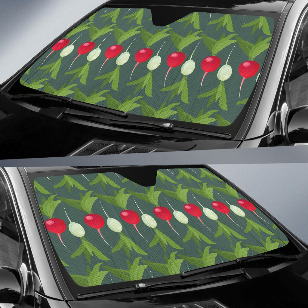 Radish Pattern Print Design A03 Car Sun Shades-JORJUNE.COM