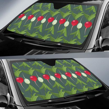 Radish Pattern Print Design A03 Car Sun Shades-JORJUNE.COM