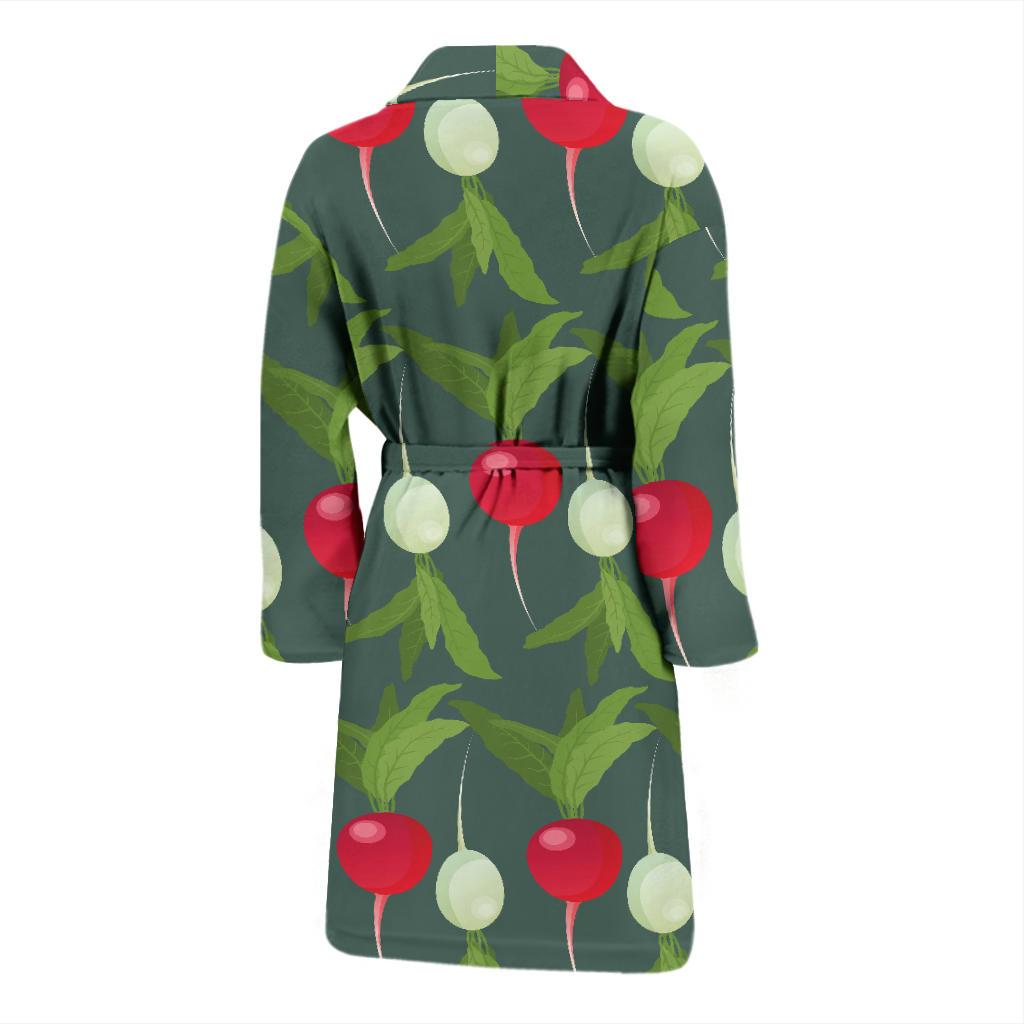 Radish Pattern Print Design A03 Men Bathrobe-JORJUNE.COM