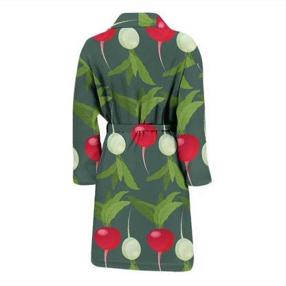 Radish Pattern Print Design A03 Men Bathrobe-JORJUNE.COM