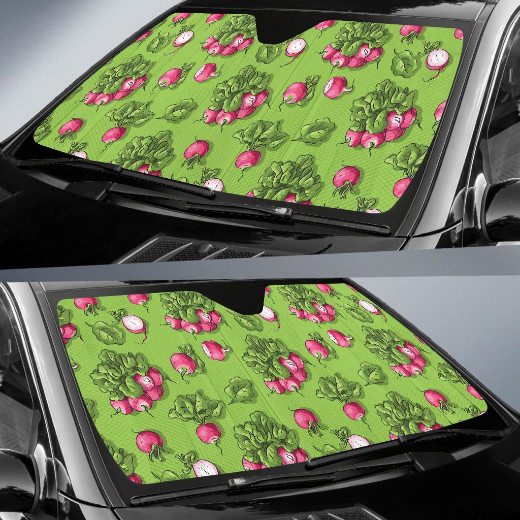 Radish Pattern Print Design A05 Car Sun Shades-JORJUNE.COM