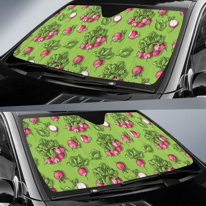 Radish Pattern Print Design A05 Car Sun Shades-JORJUNE.COM