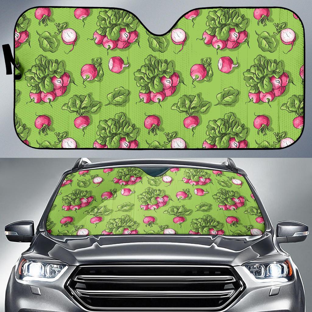 Radish Pattern Print Design A05 Car Sun Shades-JORJUNE.COM
