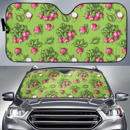 Radish Pattern Print Design A05 Car Sun Shades-JORJUNE.COM