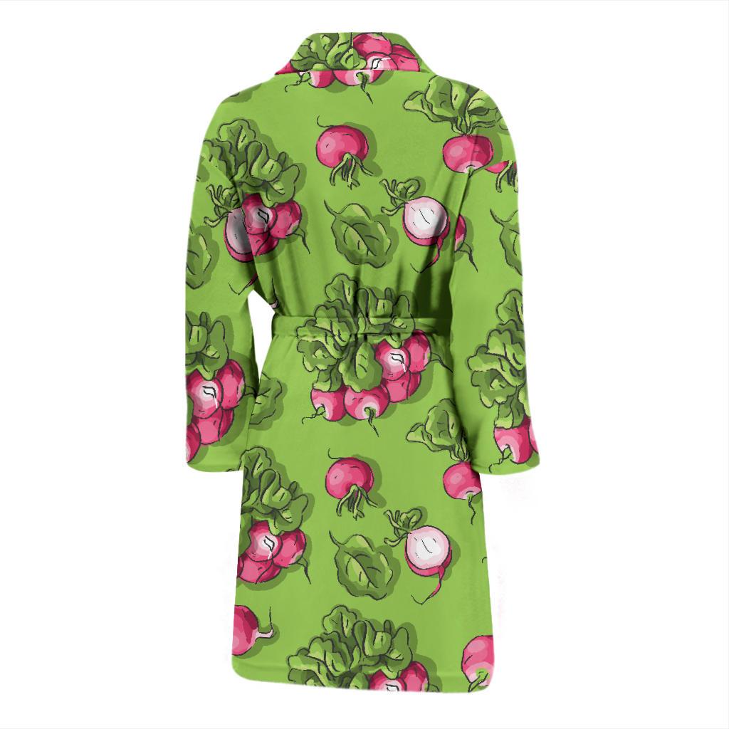 Radish Pattern Print Design A05 Men Bathrobe-JORJUNE.COM