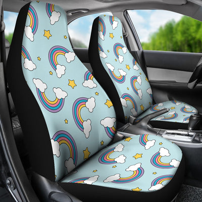 Rainbow Cloud Print Pattern Universal Fit Car Seat Covers