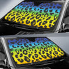 Rainbow Leopard Pattern Print Design A01 Car Sun Shades-JORJUNE.COM