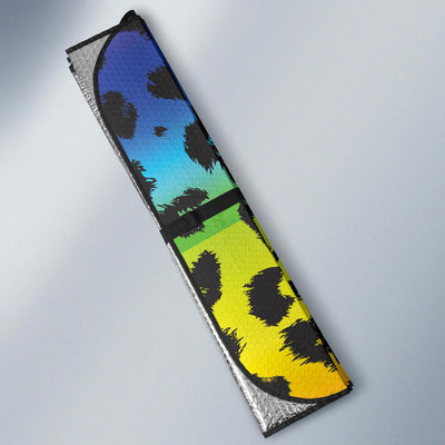 Rainbow Leopard Pattern Print Design A01 Car Sun Shades-JORJUNE.COM