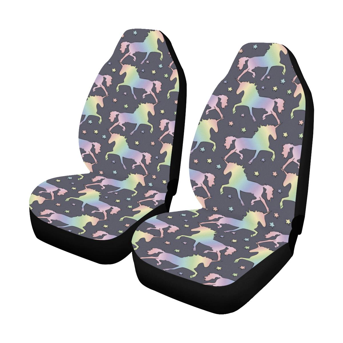 Rainbow Pattern Print Design A05 Car Seat Covers (Set of 2)-JORJUNE.COM