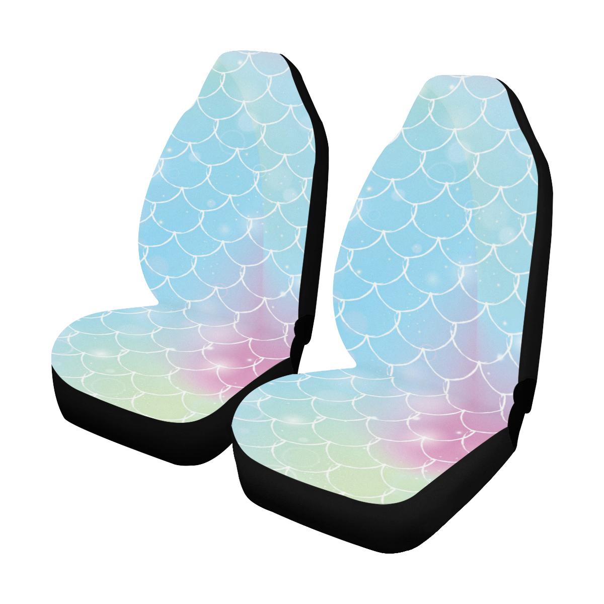 Rainbow Pattern Print Design A06 Car Seat Covers (Set of 2)-JORJUNE.COM