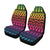 Rainbow Tribal Pattern Print Design A02 Car Seat Covers (Set of 2)-JORJUNE.COM