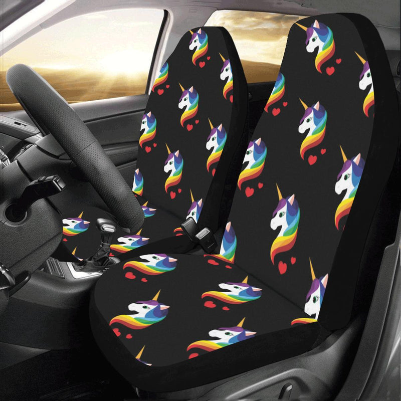 Rainbow Unicorn Pattern Print Design A03 Car Seat Covers (Set of 2)-JORJUNE.COM