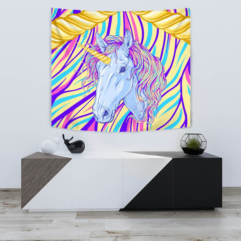 Rainbow Unicorn Wall Tapestry