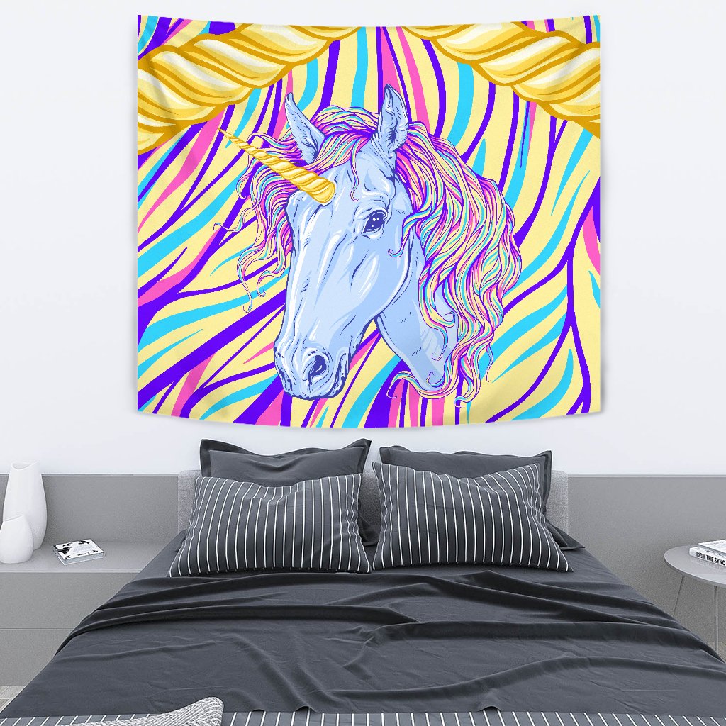 Rainbow Unicorn Wall Tapestry